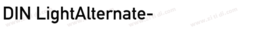 DIN LightAlternate字体转换